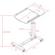 Мобилна маса за лаптоп с регулираща се височина – купи сега
