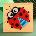 3D дървен пъзел Lady Bug за деца