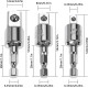 Комплект въртящи адаптори за винтоверт - 1/4, 3/8, 1/2