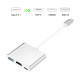 Купи 3 в 1 USB Type-C към HDMI адаптер