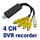 4-канален USB DVR видеорекордер за видеонаблюдение