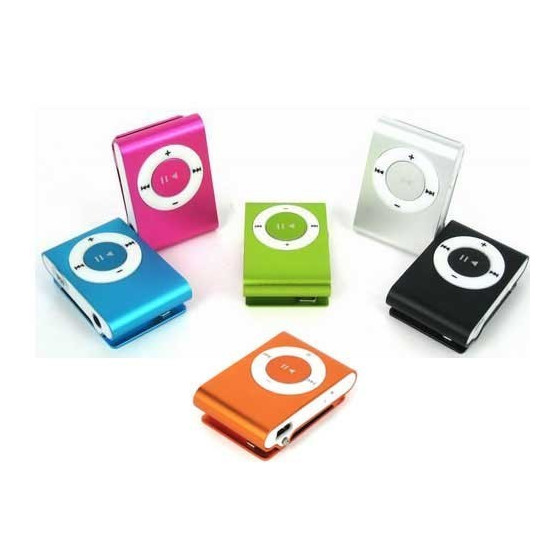 Компактен MP3 плейър модел 2 с множество цветове