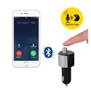 Купете многофункционален Bluetooth трансмитер с волтметър, високоговорител и USB - модел 2006