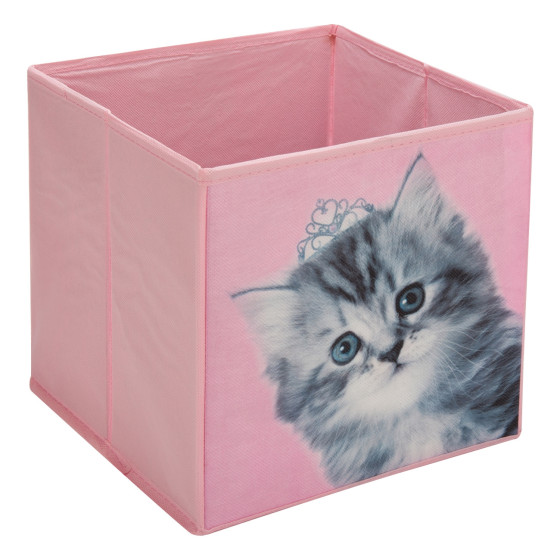 Купете практична кутия за съхранение с котка 25x25x25 см